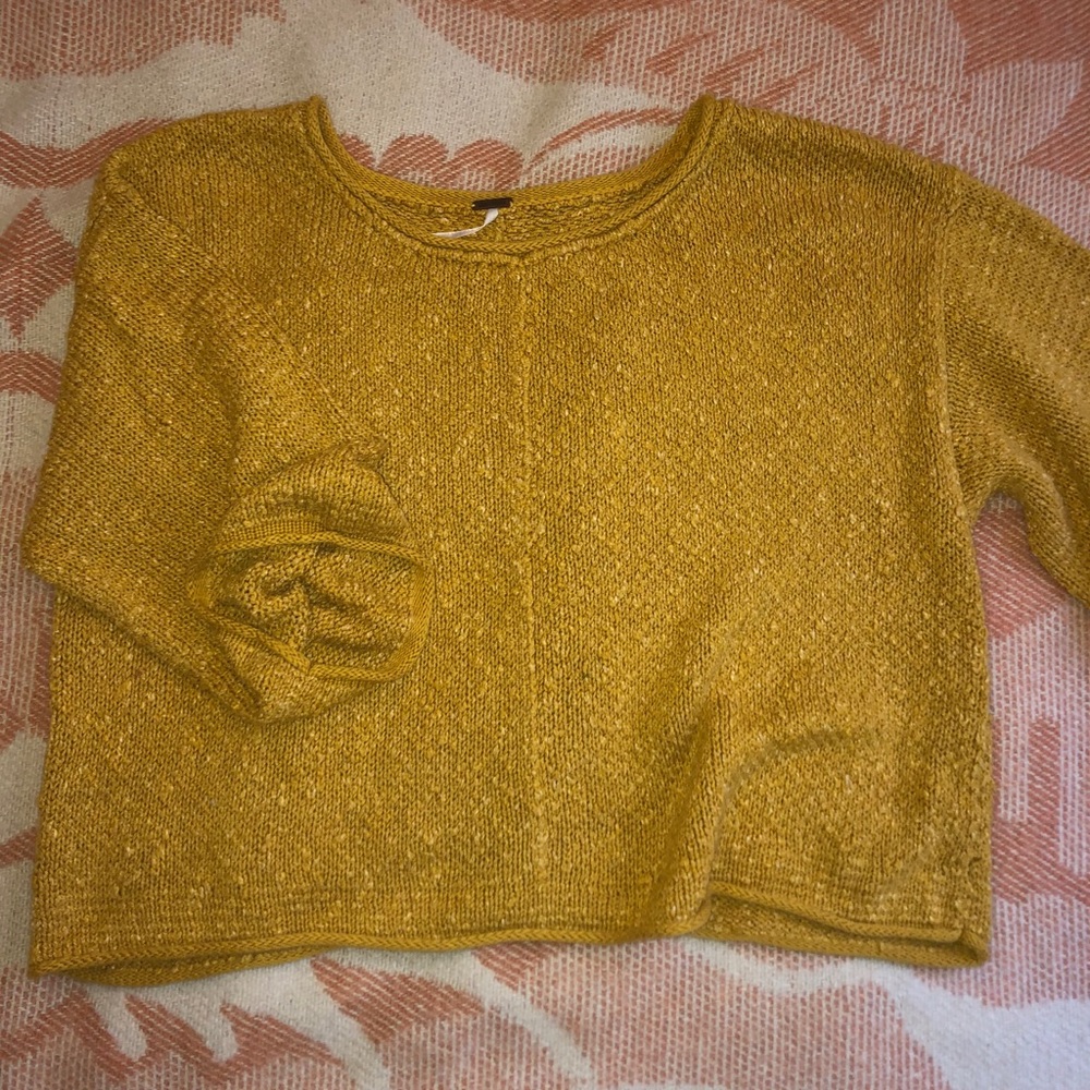COPY - Yellow free people sweater/pullover.